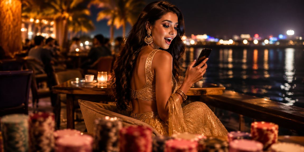 Players enjoying lottery games with festive Indian clothing in Goa